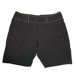 Antigua black with green trim golf shorts size 8